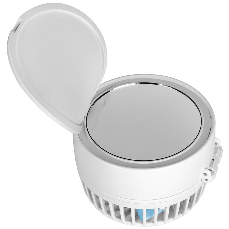 MOMAX iFan 2 Mirror Handheld Rechargeable 180 Degree Rotary Fan - White-5