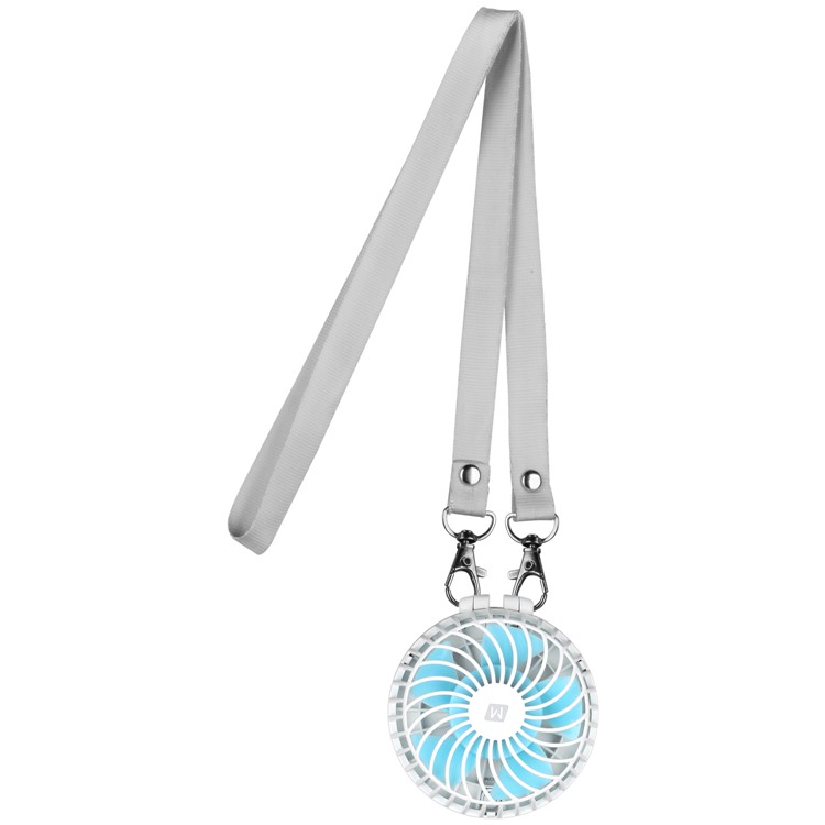 MOMAX iFan 2 Mirror Handheld Rechargeable 180 Degree Rotary Fan - White-7