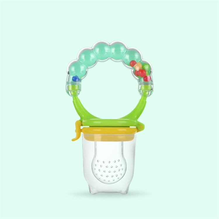Baby Silicone Soft Feed Tool Fruit Juice Bite Bag Infant Pacifier Feeding Nipple - Green/ Size: S-1