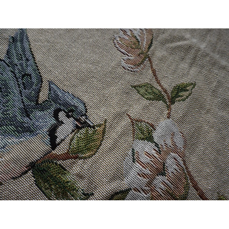 American Village Style Sofa Towel Slipcover Warm Blanket 130 x 160cm - Flowers and Birds-9