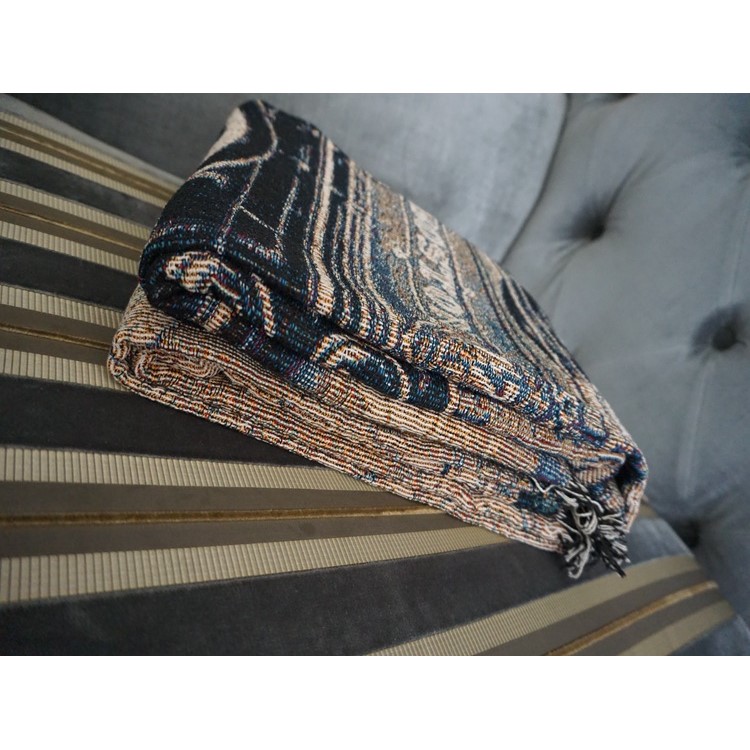 Double-sided Sofa Towel Warm Blanket 130 x 160cm - Boston and Maine Railroad-7