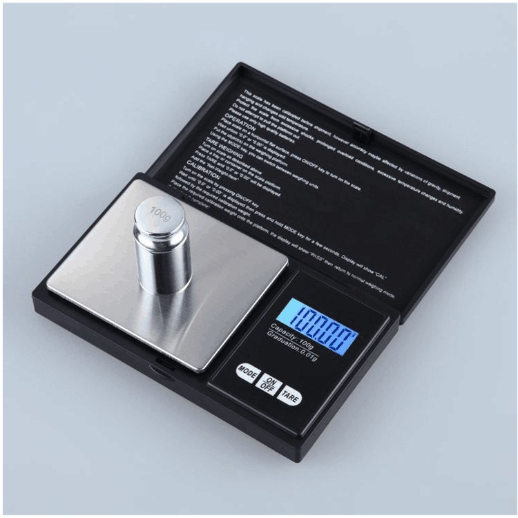 1000g/0.1g Stainless Steel High Precision Digital LCD Display Jewelry Scale Kitchen Food Weighing Scale-3