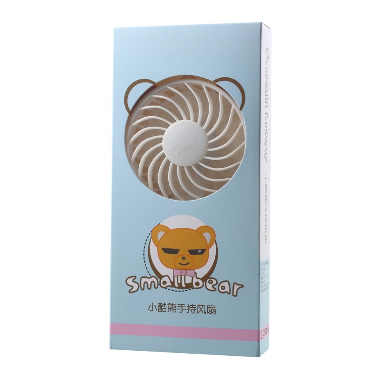 Bear Shape Portable USB Cooling Fan Handheld Mini Fan with 2 Adjustable Speeds - Yellow-10