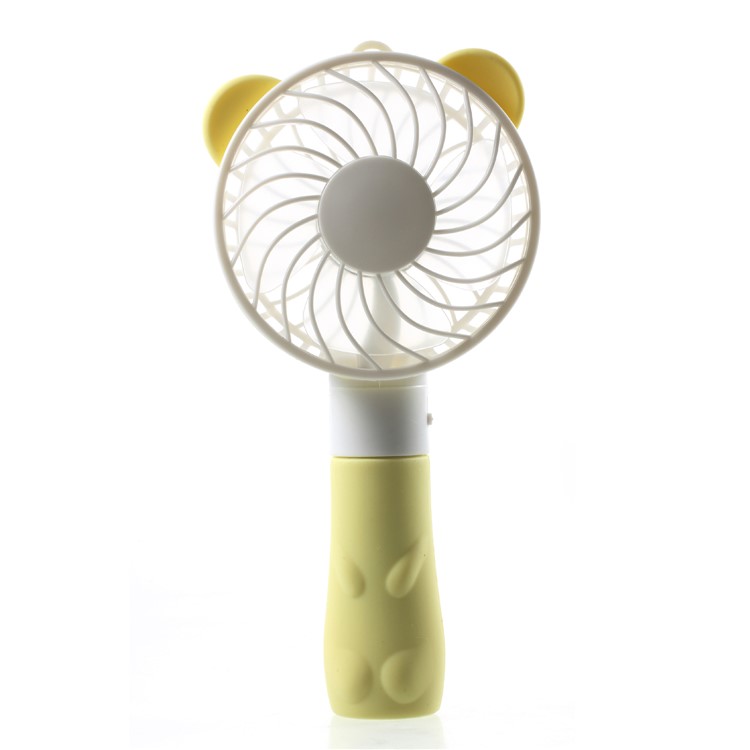 Bear Shape Portable USB Cooling Fan Handheld Mini Fan with 2 Adjustable Speeds - Yellow-3