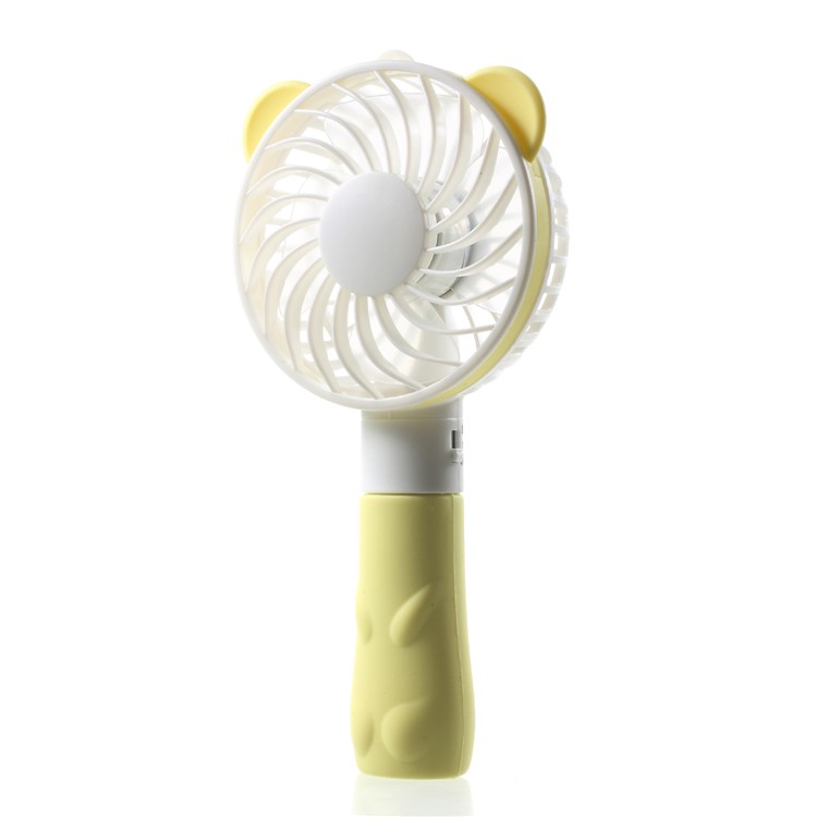 Bear Shape Portable USB Cooling Fan Handheld Mini Fan with 2 Adjustable Speeds - Yellow-4