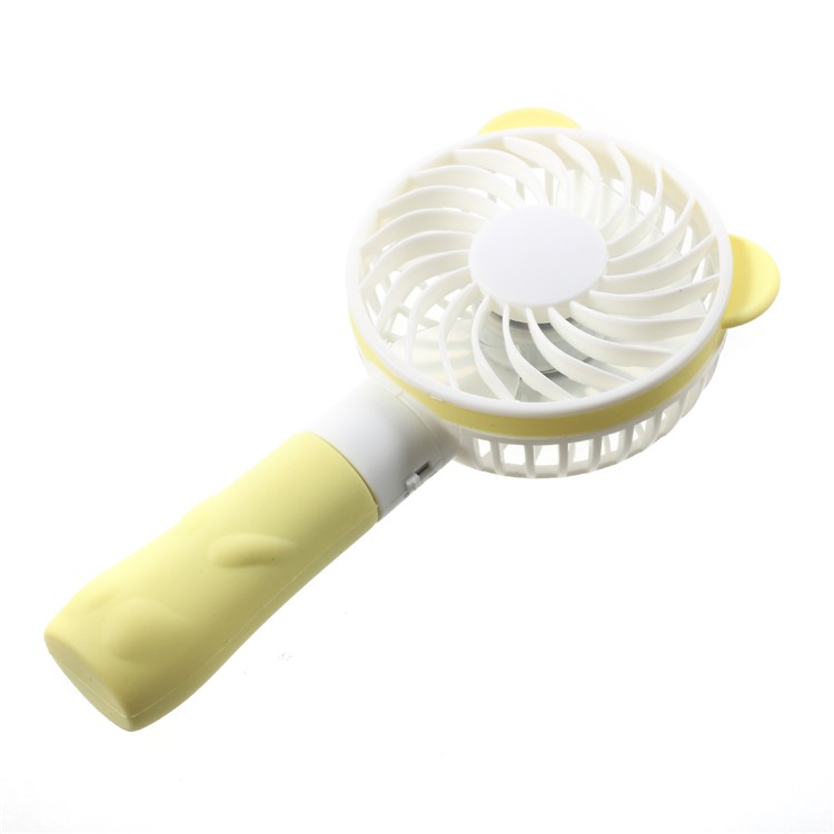Bear Shape Portable USB Cooling Fan Handheld Mini Fan with 2 Adjustable Speeds - Yellow-6