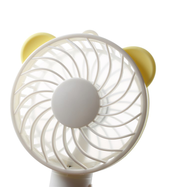 Bear Shape Portable USB Cooling Fan Handheld Mini Fan with 2 Adjustable Speeds - Yellow-7