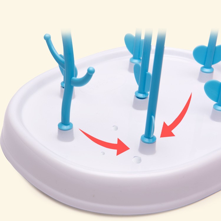 Tree Shape Baby Bottle Drying Rack Detachable Milk Bottles Dryer Drainer Storage Rack-5