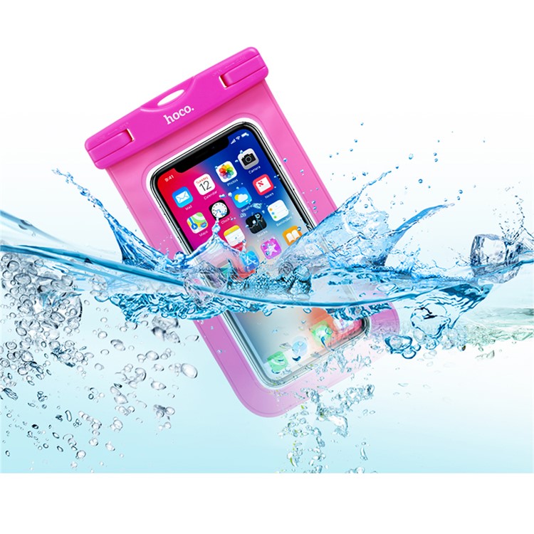 

HOCO Precious Jade 20m Waterproof Bag Case (Common) for iPhone Samsung Huawei etc., Size: 20 x 10.5cm - Rose