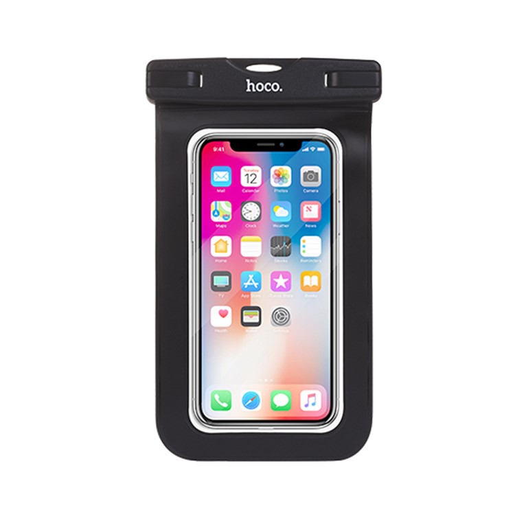 

HOCO Precious Jade 20m Waterproof Bag Cover (Common) for iPhone Samsung Huawei etc., Size: 20 x 10.5cm - Black