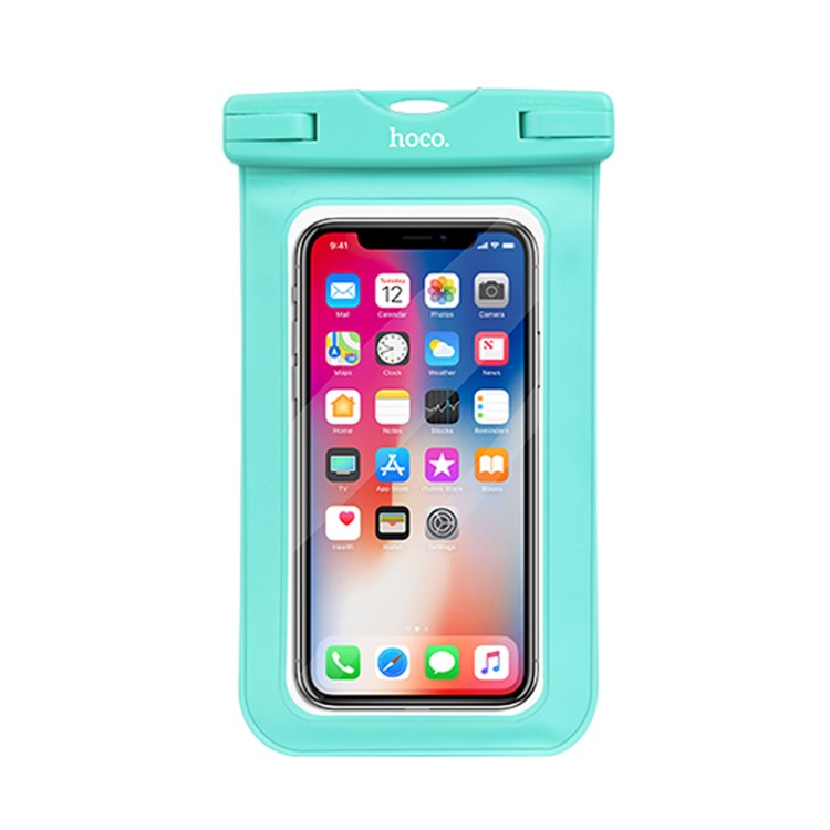 

HOCO Precious Jade 20m Waterproof Diving Bag Pouch (Common) for iPhone Samsung Huawei etc., Size: 20 x 10.5cm - Cyan