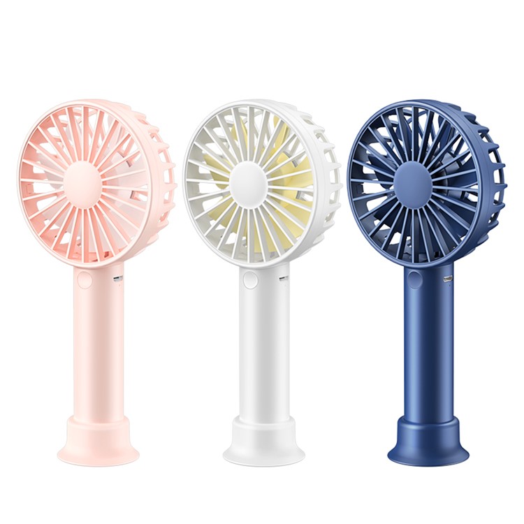 USAMS US-ZB041 Mini Portable Fan 3 Wind Speeds Adjustment Low Noise - Pink-4