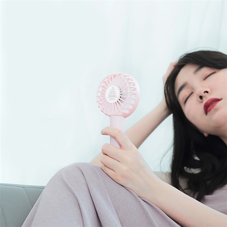 USAMS US-ZB041 Mini Portable Fan 3 Wind Speeds Adjustment Low Noise - Pink-7