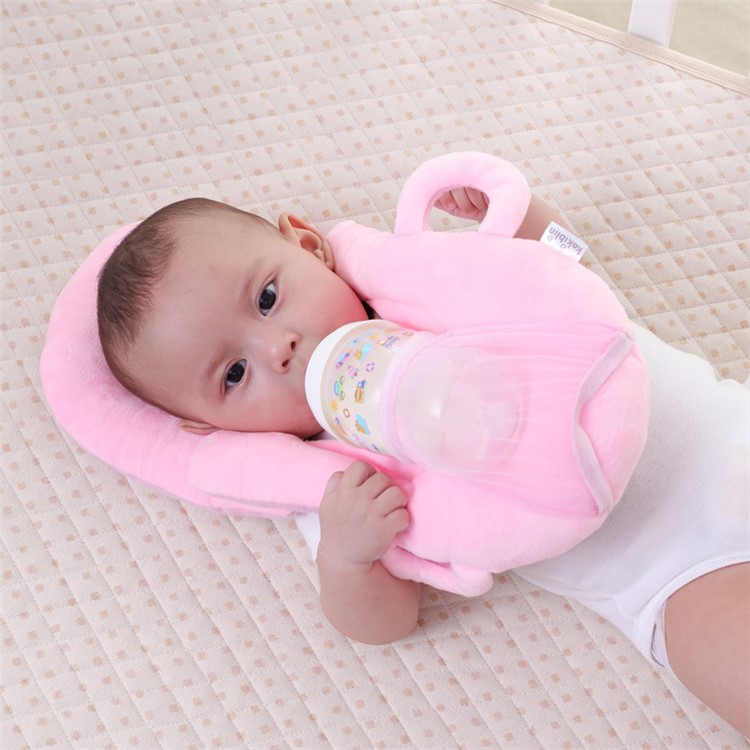 Multifunctional Baby Pillows Anti-spit Milk Pillow - Pink-4