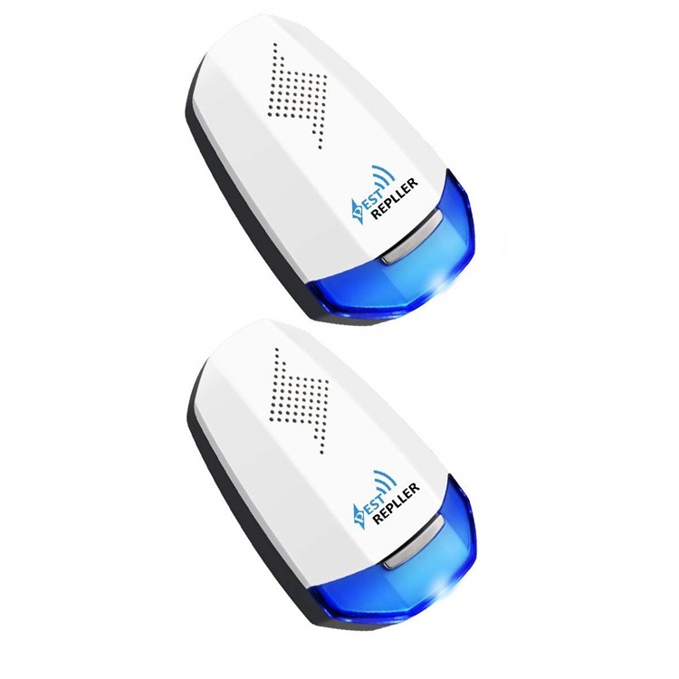 2Pcs/Set Home Ultrasonic Mosquito Pest Repellent Plug-in Pest Repeller - US Plug-7