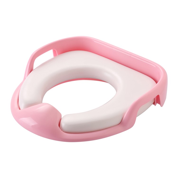 Baby Potty Chair with Grab Handles Portable Baby Toilet Seat Cushion - Pink-2