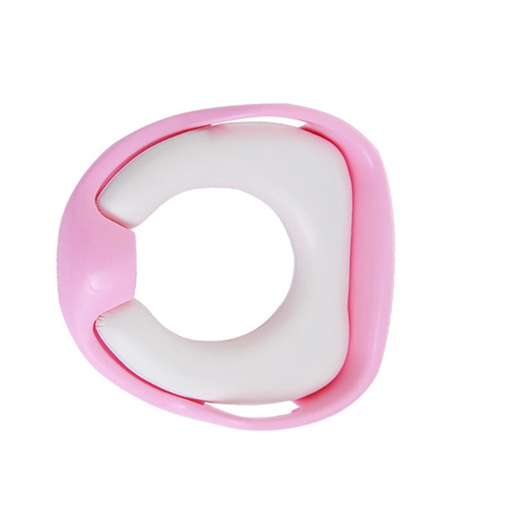 Baby Potty Chair with Grab Handles Portable Baby Toilet Seat Cushion - Pink-3
