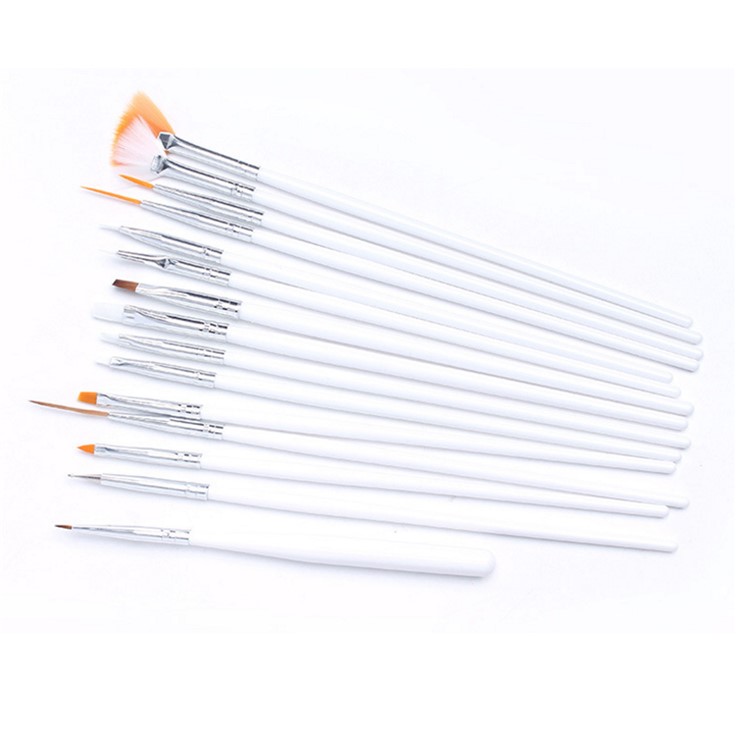 5 PCS Ponto Broca Caneta De Pintura Dotting Caneta + 15 PCS Nail Art Brushes Set Para Salão De Manicure DIY Ferramentas De Unhas Com Saco-5