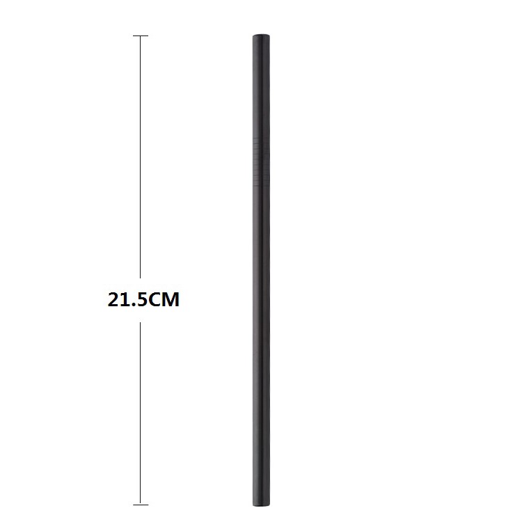 304 Stainless Steel Straight Drinking Straw Tea Coffee Tools, Size: 12 x 215mm-4