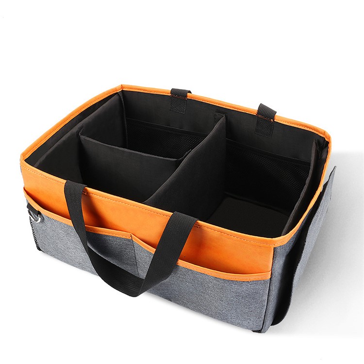 Baby Diaper Caddy Organizer Nursery Diaper Caddy Storage Bag, Size: 38 x 3 x 18cm - Orange-3