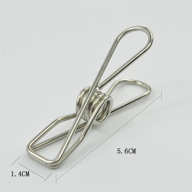 20pcs Edelstahl Wäscheklammern Foto Socken Unterwäsche Kleiderbügel Pins Clips-6