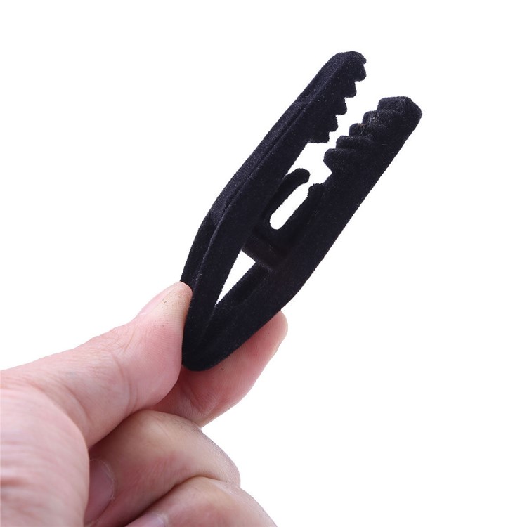 24PCS/Pack Velvet Surface Anti-slip Clothes Clips-4