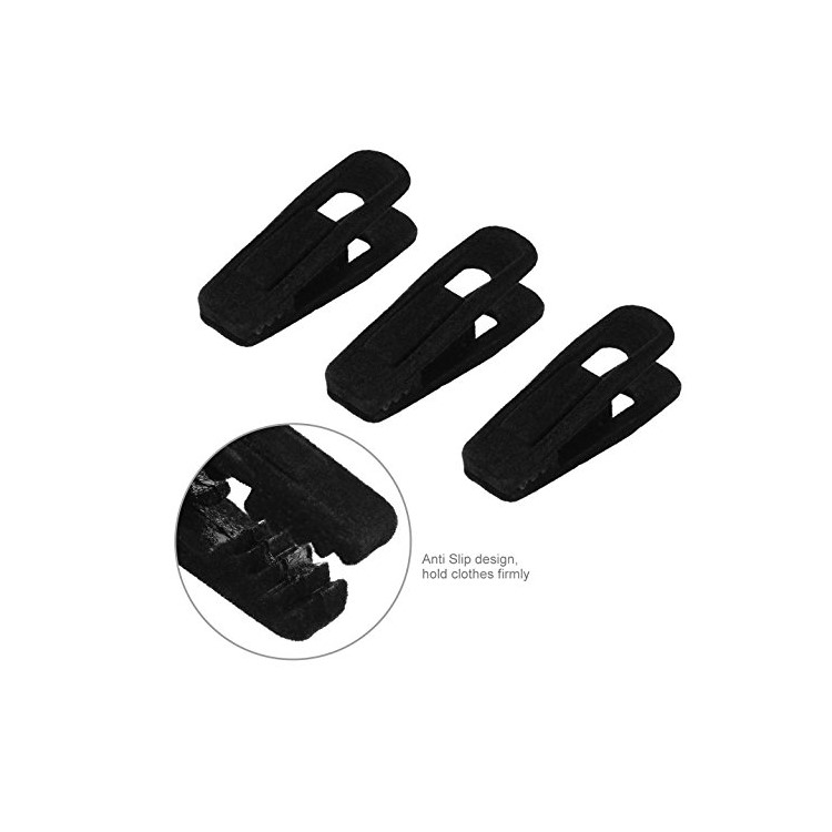 24PCS/Pack Velvet Surface Anti-slip Clothes Clips-8