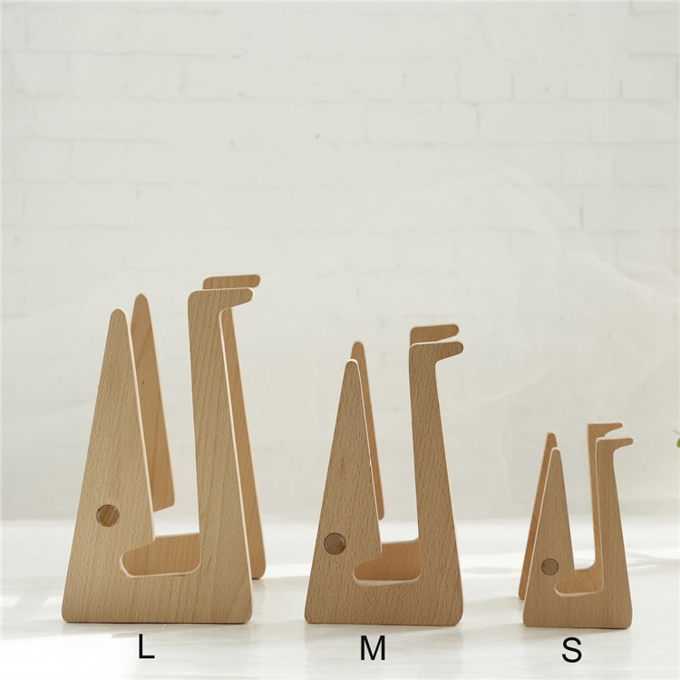 Creative Handicrafts Durable Solid Wood Laptop Stand Desktop Mount - Size: Small-7