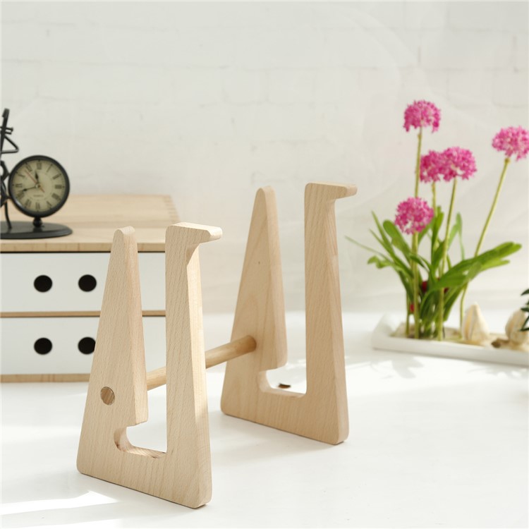 Creative Handicrafts Durable Natural Wood Desktop Stand Holder - Size: Large-5