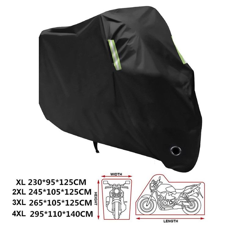 190T Polyester Fabric Bicycle Cover Waterproof Dustproof Cover, Size: 245 x 105 x 125cm-2