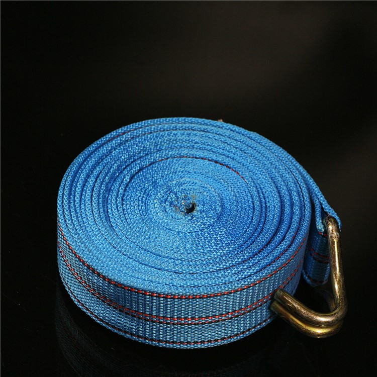 Durable Polyester Cargo Lash Luggage Tie Down Strap Belt with Metal Bundling Buckle-3