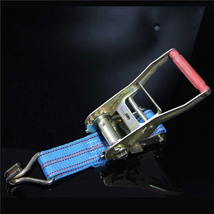 Durable Polyester Cargo Lash Luggage Tie Down Strap Belt with Metal Bundling Buckle-4