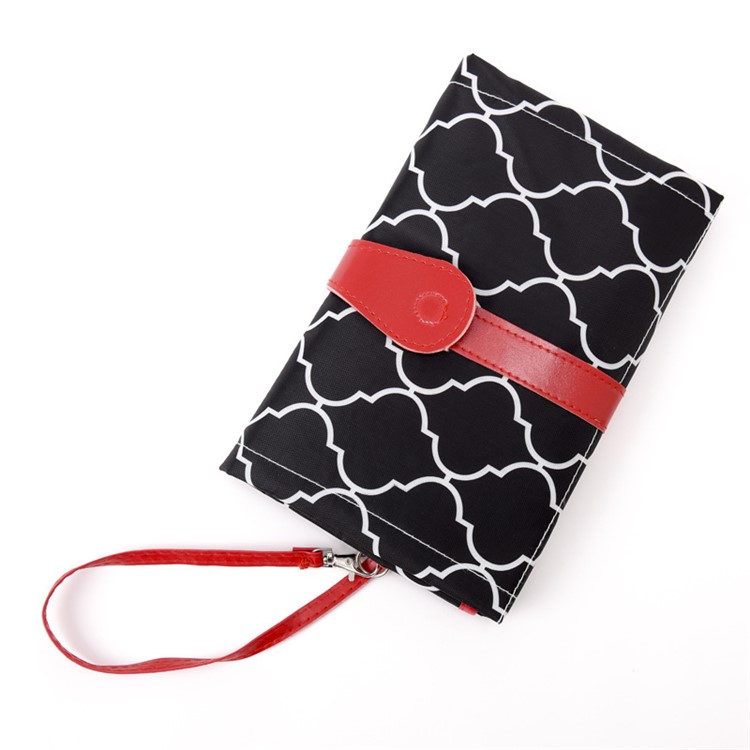 Portable Waterproof Baby Folding Diaper Changing Mat Nappy Changing Pad - Black-1