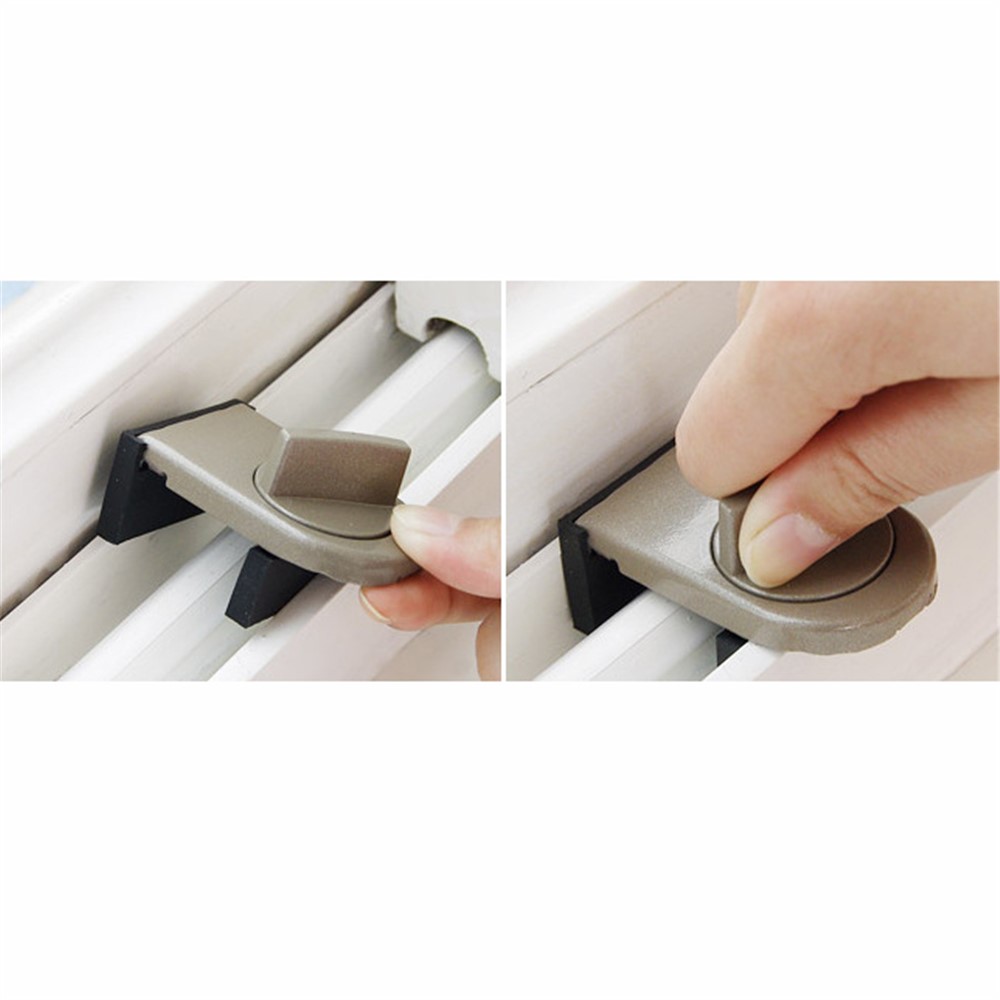 Sliding Sash Stopper Lock Anti-theft Window Sliding Door Baby Kids Child Safety Doors Lock-5