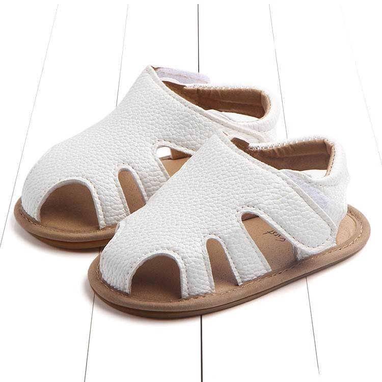 Summer Toddler Sandals Boys Girls Casual Breathable Hollow Out Baby Shoes - White / Size: 13cm-2