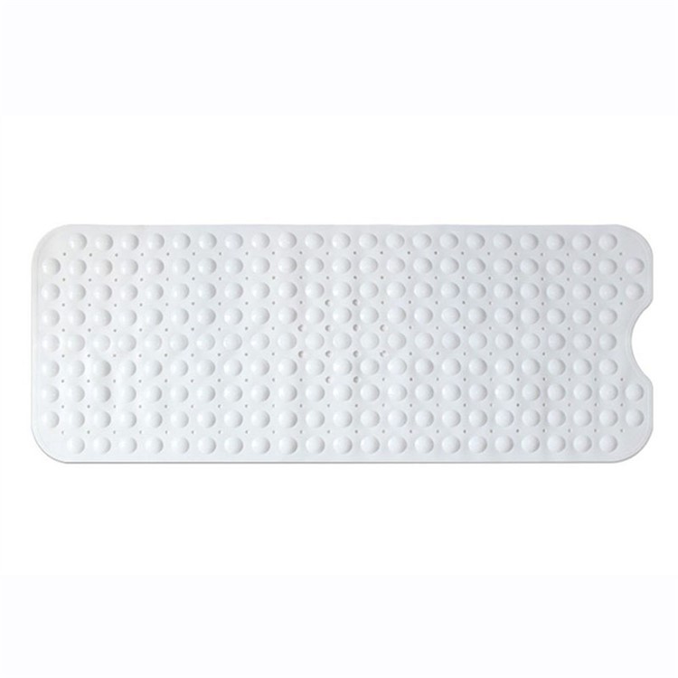 PVC Non-slip Floor Mat Anti-bacterial Antiskid Bathroom Bath Mat, Size: 100 x 40cm - White-4