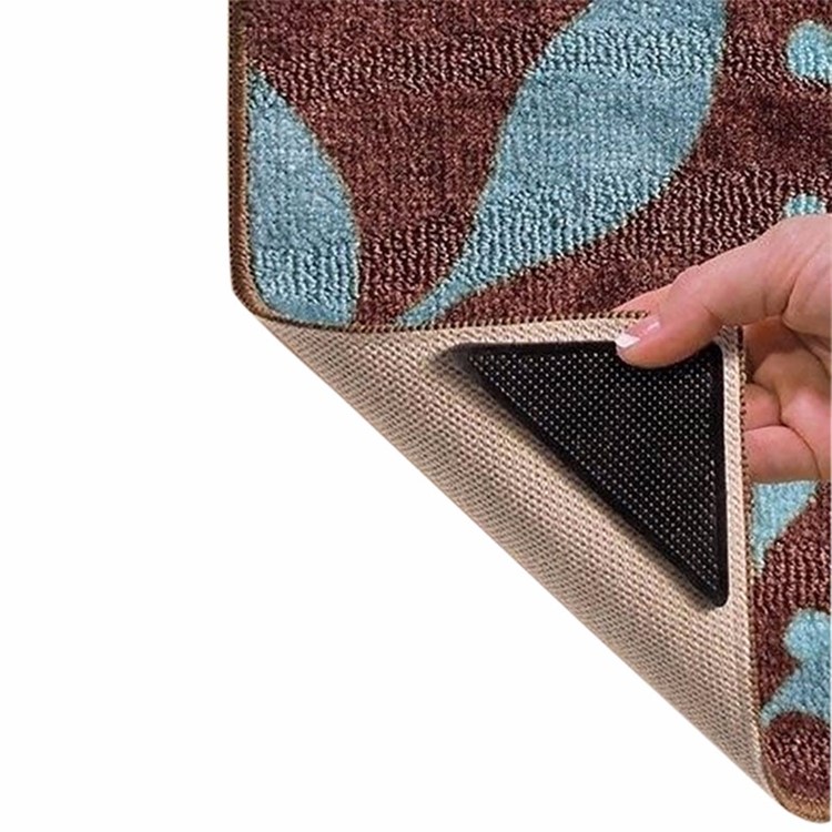 4PCS Reusable Rug Carpet Mat Grippers Non Slip Washable Silicone Grip for Bathroom Home Use-2