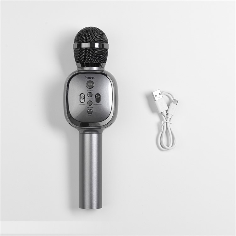 HOCO BK4 Soul Sound KTV Handheld Singing Microphone - Grey-4