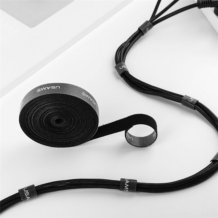 USAMS US-ZB060 Magic Sticker Fastener Tape Nylon Cable Organizer, Size: 20mmx1m