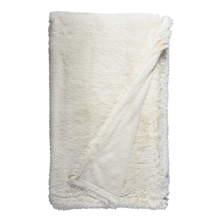 Mink Velvet Fleece Sofa Bed Winter Warm Blanket AB Version - White / Size: 200x230cm-7
