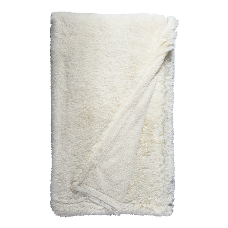 Mink Velvet Fleece Sofa Bed Winter Warm Blanket AB Version - White / Size: 200x230cm-7