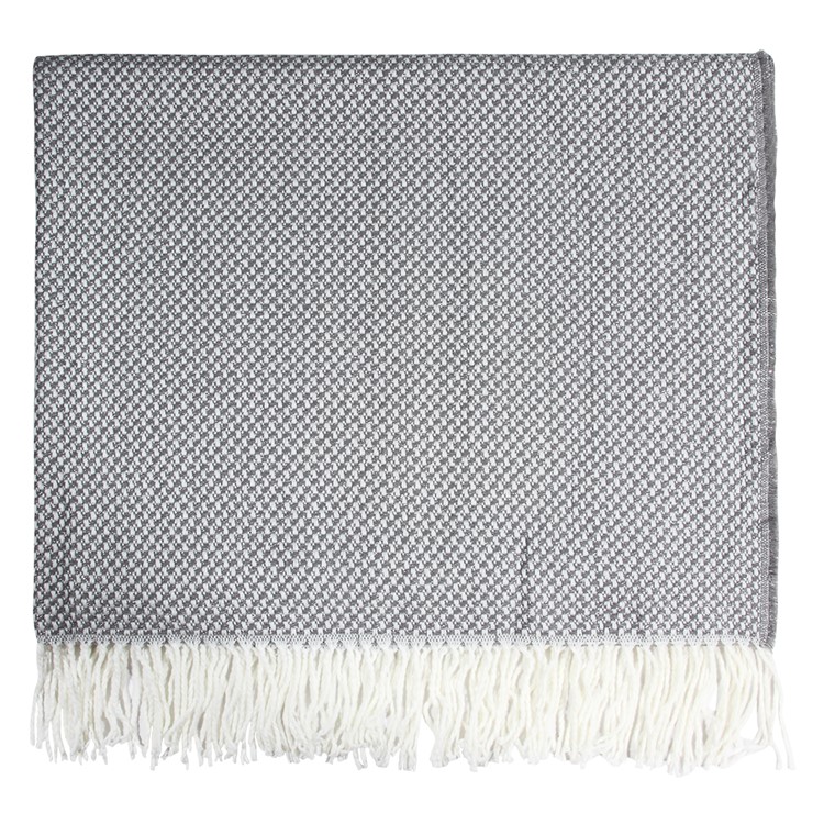 AMORUS Knitting Sofa Blanket Air Conditioning Office Nap Carpet with Glitter Thread - Grey-9