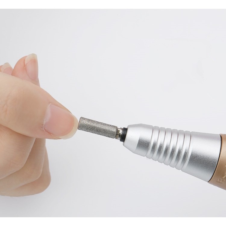 DULCII Electric Nail Drill Manicure Pedicure Nail Art File Polish Machine 30000RPM - Gold / EU Plug-7
