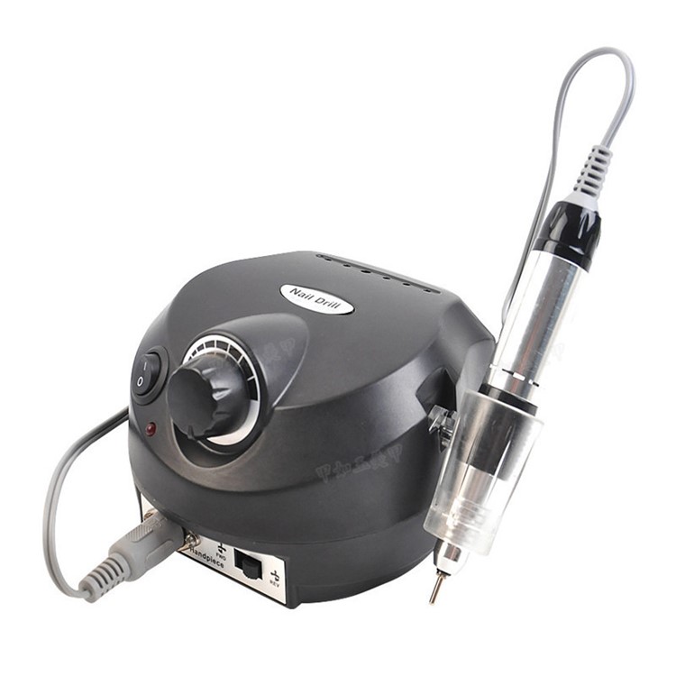 DULCII Electric Nail Drill Manicure Pedicure Nail Art File Polish Machine 30000RPM - Black / EU Plug-1