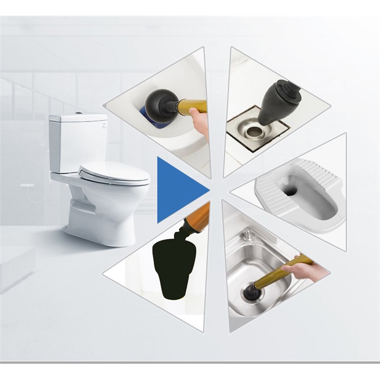 Aufblasbarer Toiletten-Hochdruckkolben Für Badezimmer, Badewannen, Duschen Verstopfen-6