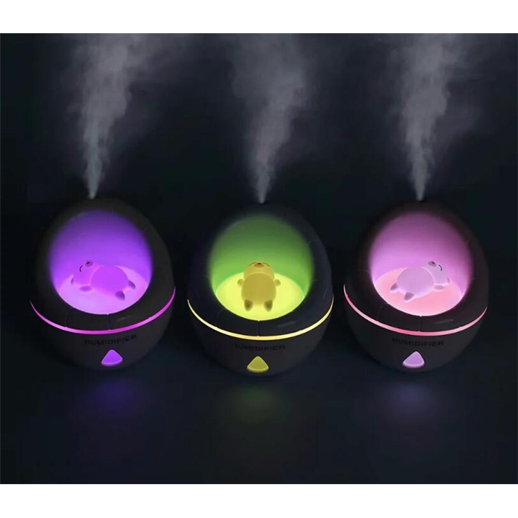 ML-J904 Creative Cute Sofa Humidifier 350ML Air Purifier Colorful Night Light - Pink-5