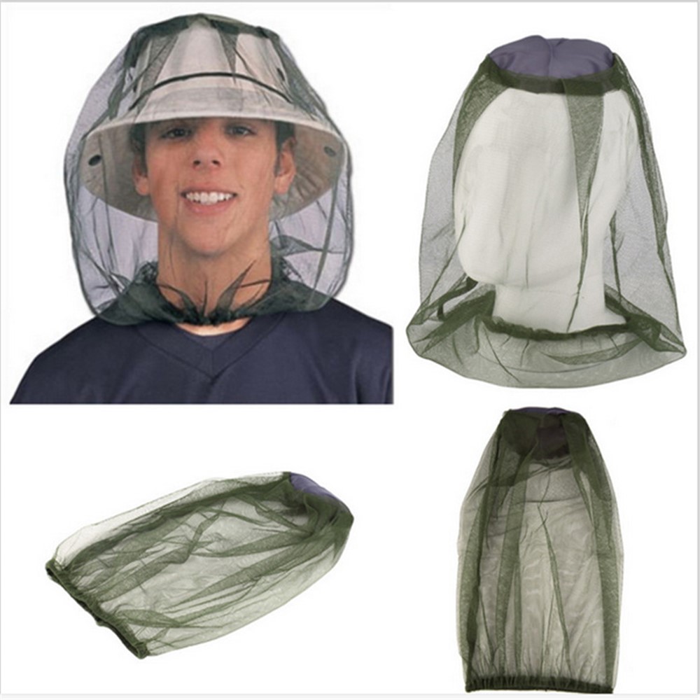 Moustique Insecte Chapeau Moustiquaire Tête Filet Protecteur Visage Voyage Camping Couverture Anti-moustique-1