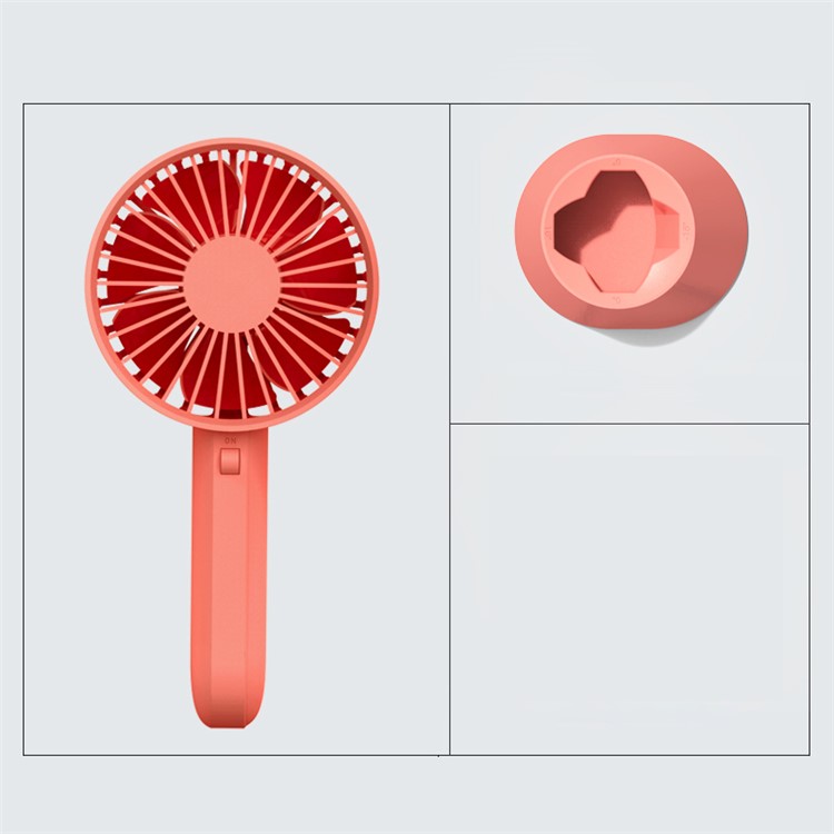 XIAOMI YOUPIN VH Adjustable Base Portable Handheld Fan 3 Wind Speed USB Rechargeable - Pink-7