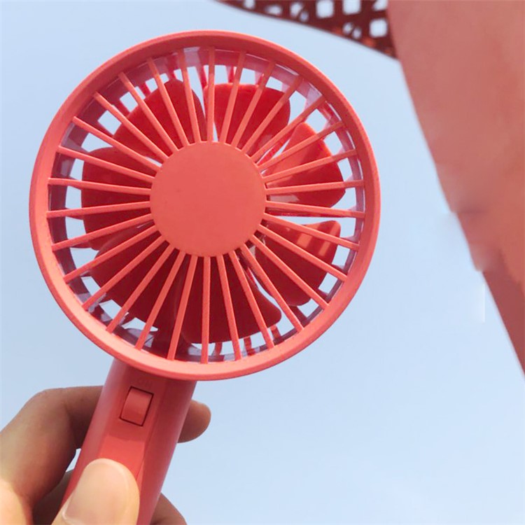 XIAOMI YOUPIN VH Adjustable Base Portable Handheld Fan 3 Wind Speed USB Rechargeable - Pink-8