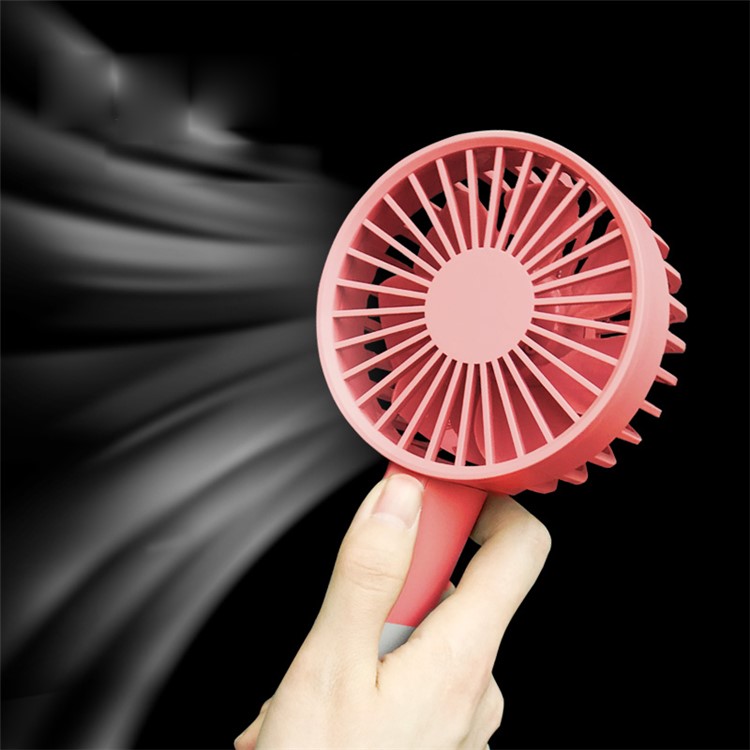 XIAOMI YOUPIN VH Adjustable Base Portable Handheld Fan 3 Wind Speed USB Rechargeable - Pink-9